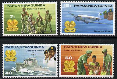 Papua New Guinea 1981 Defence Force set of 4 unmounted mint, SG 408-11*