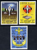 Libya 1962 Boy Scout's Meeting imperf set of 3 unmounted mint, as SG 278-80