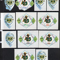 Sierra Leone 1969 Boy Scouts Diamond Jubilee self-adhesive set of 12 unmounted mint, SG 493-504