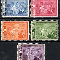 Guinea - Conakry 1964 Human Rights (Eleanor Roosevelt with Children) perf set of 5 unmounted mint, SG 442-46