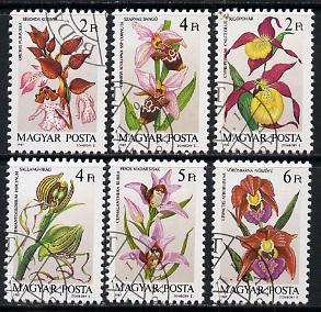 Hungary 1987 Orchids perf set of 6 cto used, SG 3795-3800*