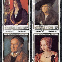 Chad 1978 Death Anniversary of Durer (Paintings) set of 4 cto used, SG 537-40