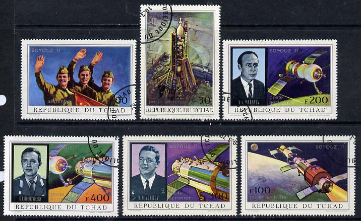 Chad 1972 Soyuz 11 Disaster set of 6 cto used*