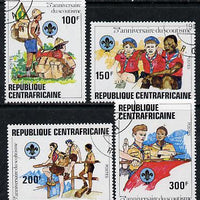 Central African Republic 1982 75th Anniversary of Scouting set of 4 cto used, SG 815-18*