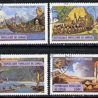 Congo 1979 Death Bicentenary of Capt James Cook set of 4 cto used, SG 660-63