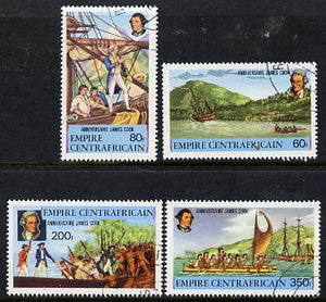 Central African Republic 1978 250th Birth Anniversary of James Cook set of 4 cto used, SG 578-81*