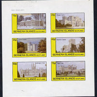 Bernera 1982 Stately Homes #3 imperf set of 6 values (15p to 75p) unmounted mint