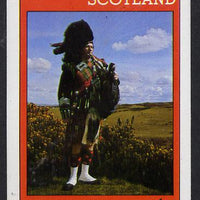 Gairsay 1981 EUROPA (Scottish Piper) imperf deluxe sheet (£2 value) unmounted mint