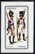 Nagaland 1974 Military Uniforms imperf souvenir sheet (2ch value) Bavarian Soldiers unmounted mint