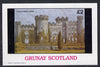 Grunay 1982 Stately Homes (Cholmondeley Castle) imperf deluxe sheet (£2 value) unmounted mint