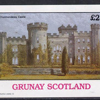 Grunay 1982 Stately Homes (Cholmondeley Castle) imperf deluxe sheet (£2 value) unmounted mint