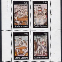 Staffa 1982 Cats From Fairy Tales (Pussies' Party #2) perf,set of 4 values (10p to 75p) unmounted mint