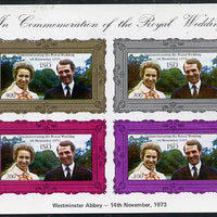 Iso - Sweden Commemoration sheet depicting the Iso 1973 Royal Wedding set of 4 unmounted mint