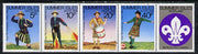 Summer Isles (British Local) 1982 75th Anniversary of Scouting strip of 4 plus label, unmounted mint