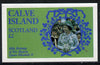 Calve Island 1986 Queen's 60th Birthday imperf deluxe sheet (£2 value with Cub-Scouts in crowd) unmounted mint