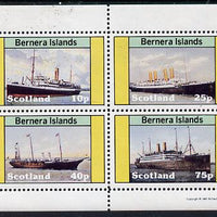 Bernera 1981 Liners perf set of 4 values unmounted mint (10p to 75p)