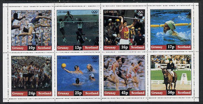 Grunay 1984 Los Angeles Olympic Games perf,set of 8 values unmounted mint (10p to 50p)