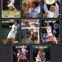 St Vincent 1987 International Tennis Players set of 8 unmounted mint, SG 1057-64*