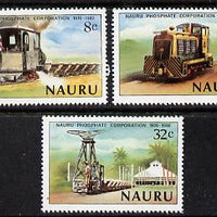 Nauru 1980 Phosphate Corporation (Railway Locos) set of 3 unmounted mint SG 224-26*