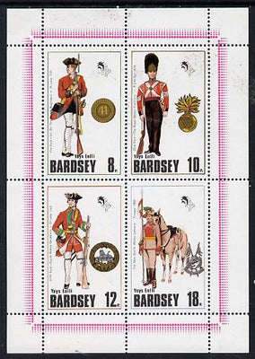 Bardsey (British Local) 1980 Welsh Regimental Uniforms set of 4 unmounted mint