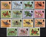 Falkland Islands 1984-86 Insects definitive set complete 1p to £3 unmounted mint, SG 469A-83A