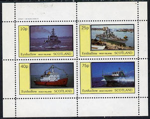 Eynhallow 1982 Warships #2 perf,set of 4 values (10p to 75p) unmounted mint