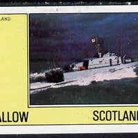 Eynhallow 1982 Warships #2 imperf souvenir sheet (£1 value) unmounted mint