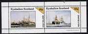 Eynhallow 1981 Warships #1 perf,set of 2 values (40p & 60p) unmounted mint