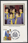 Great Britain 1982 Youth Organizations 29p (Girl Guides) on Benham silk picture card with special first day cancel