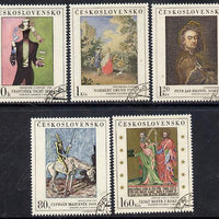 Czechoslovakia 1967 Art (2nd issue) set of 5 fine cds used, SG 1699-1703, Mi 1748-52