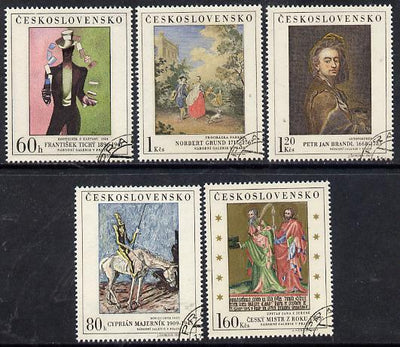 Czechoslovakia 1967 Art (2nd issue) set of 5 fine cds used, SG 1699-1703, Mi 1748-52