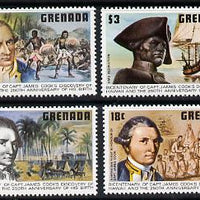 Grenada 1978 Birth Anniversary of Capt Cook set of 4 unmounted mint, SG 970-73*