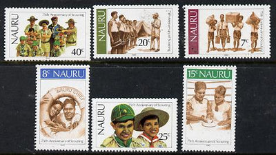 Nauru 1982 75th Anniversary of Scouting set of 6 unmounted mint, SG 256-61*