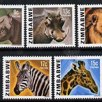 Zimbabwe 1980 Animals the set of 5 values from the Pictorial def set unmounted mint, SG 581-85*