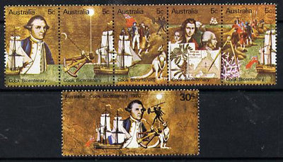 Australia 1970 Bicentenary of Cook's Discovery set of 6 unmounted mint, SG 459-64