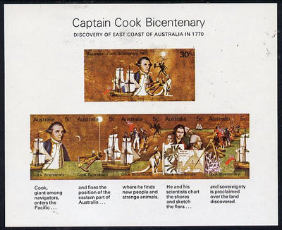 Australia 1970 Bicentenary of Cook's Discovery imperf m/sheet unmounted mint, SG MS 465