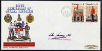 Canada 1976 150th Anniversary of Ottawa illustrated commem cover with,Royal Military College se-tenant pair with special CFPO cancel signed by Director General Military Engineering Operations