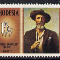 Rhodesia 1971 Famous Rhodesians (5th Series) Frederick Selous (Hunter, Explorer & Pioneer) unmounted mint, SG 458*