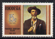 Rhodesia 1971 Famous Rhodesians (5th Series) Frederick Selous (Hunter, Explorer & Pioneer) unmounted mint, SG 458*