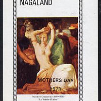 Nagaland 1973 Paintings of Nudes (opt'd Mothers Day 1973),imperf souvenir sheet (2ch value) unmounted mint