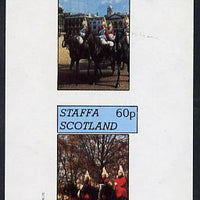 Staffa 1982 Horseguards imperf,set of 2 values (40p & 60p) unmounted mint