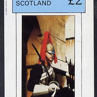 Staffa 1982 Horseguards imperf deluxe sheet (£2 value) unmounted mint