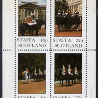 Staffa 1981 Horseguards perf,set of 4 values (10p to 75p) unmounted mint