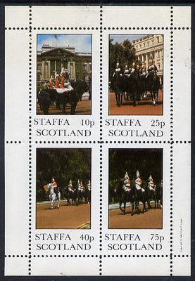 Staffa 1981 Horseguards perf,set of 4 values (10p to 75p) unmounted mint