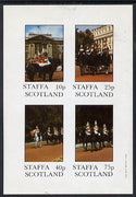 Staffa 1981 Horseguards imperf,set of 4 values (10p to 75p) unmounted mint