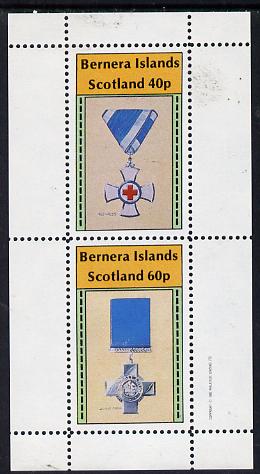 Bernera 1982 Medals (Red Cross & George Cross) perf,set of 2 values (40p & 60p) unmounted mint