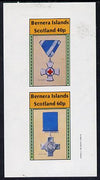 Bernera 1982 Medals (Red Cross & George Cross) imperf,set of 2 values (40p & 60p) unmounted mint