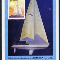 St Vincent - Grenadines 1988 Racing Yachts m/sheet unmounted mint (SG MS 553)