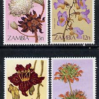 Zambia 1983 Wild Flowers perf set of 4 unmounted mint, SG 383-86*