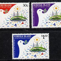 Norfolk Island 1986 Christmas set of 3 unmounted mint (SG 393-5)